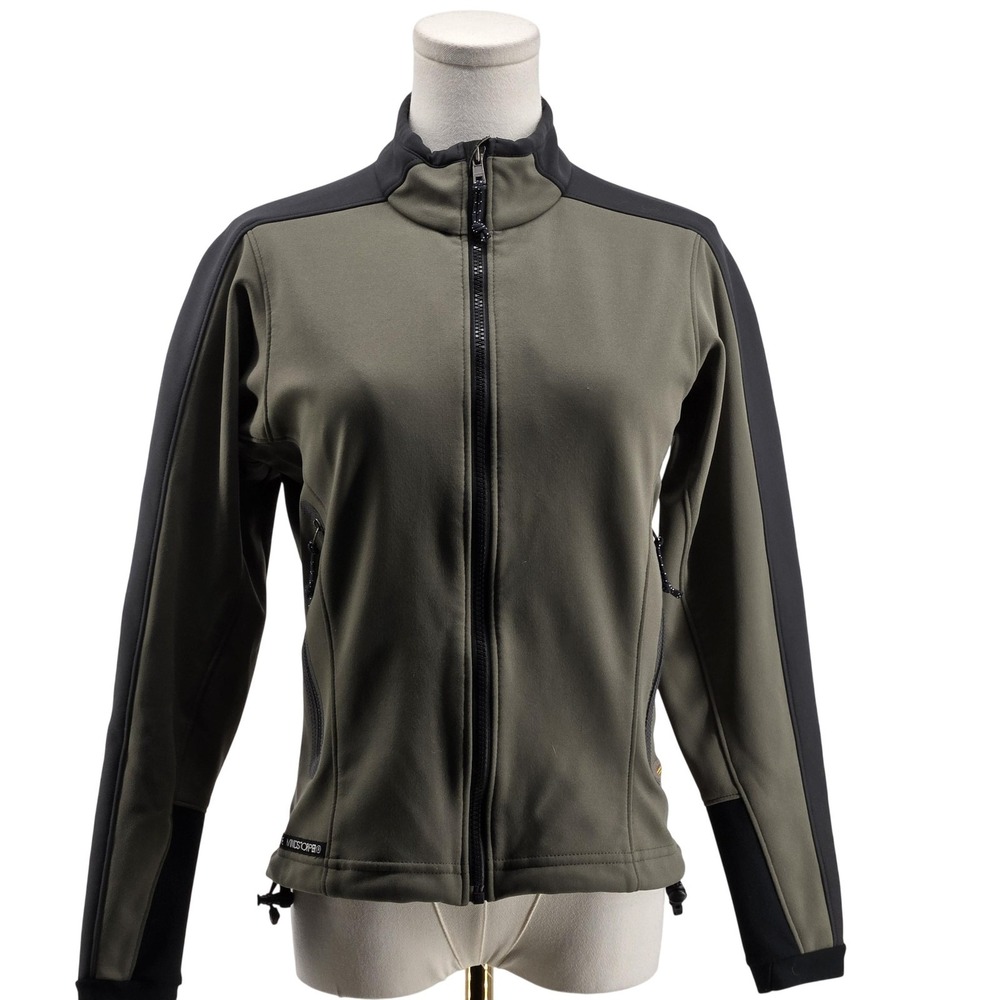 Mountain Hardwear Jacket Womens 6 Green‎ GORE WINDSTOPPER Softshell Zip Pockets